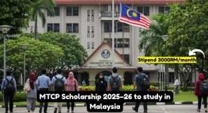 MTCP Scholarship 2025–26 to study in Malaysia