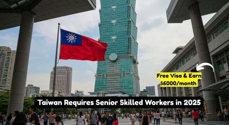 Taiwan Requires Senior Skilled Workers in…