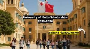 University of Malta Scholarships 2025-2026